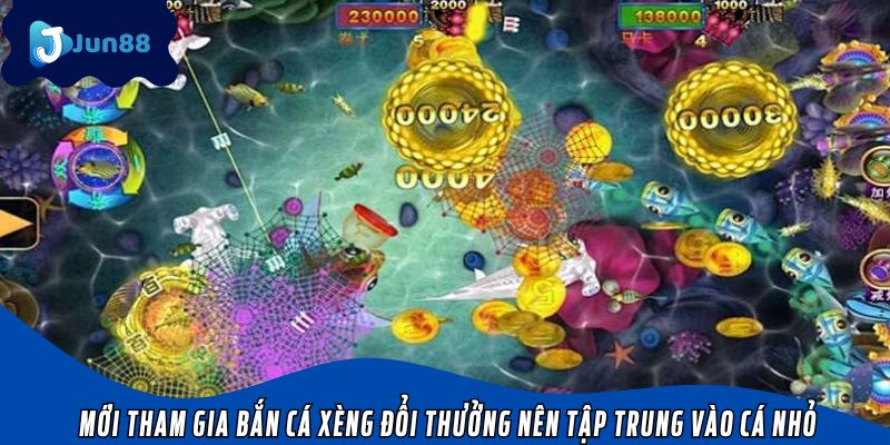 Mới tham gia bắn cá xèng đổi thưởng nên tập trung vào cá nhỏ