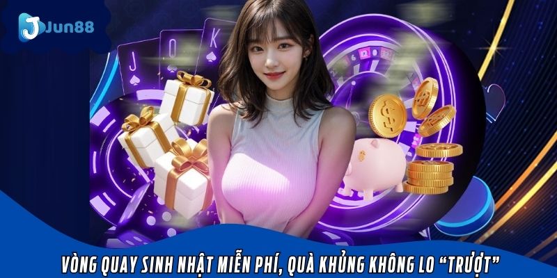Vòng quay sinh nhật miễn phí, quà khủng không lo “trượt”